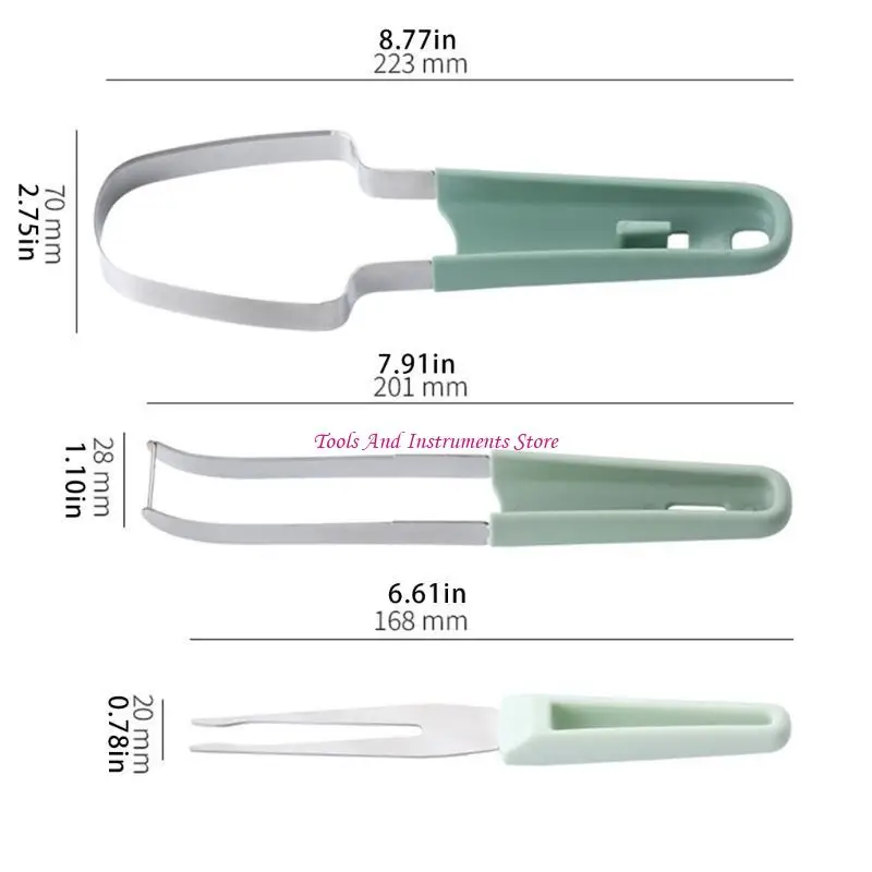 Watermelon Cutter Slicer Tool Portable Fruit Fork for Camping Kitchen Tool C7AC
