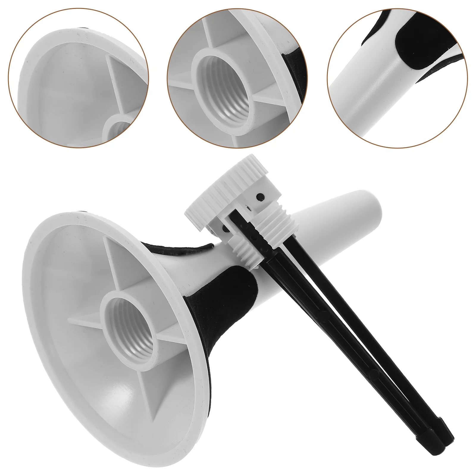 

Foldable Detachable Metal Tripod Trumpet Stand White Portable Musical Instrument Holder for Trumpet Cornet Wind Instrument