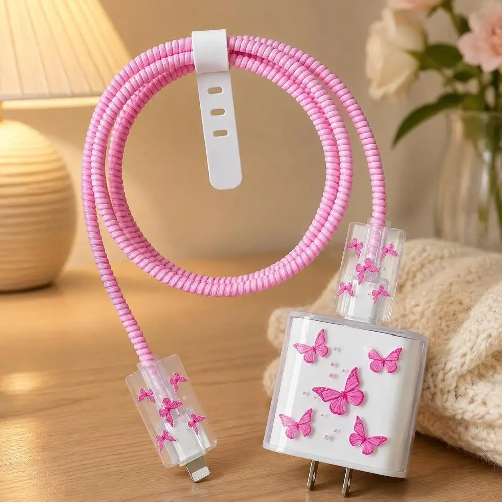 Charging Cable Protector for Apple 20W Adapter Anti-Break Cord Cover for iPhone 16/17 Pro