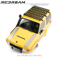 Metal Hood Anti-slip Plate Side Skid Plate Decorate Accessories for 1/10 RC Crawler Car RGT LC76 LC71 Upgrade Parts