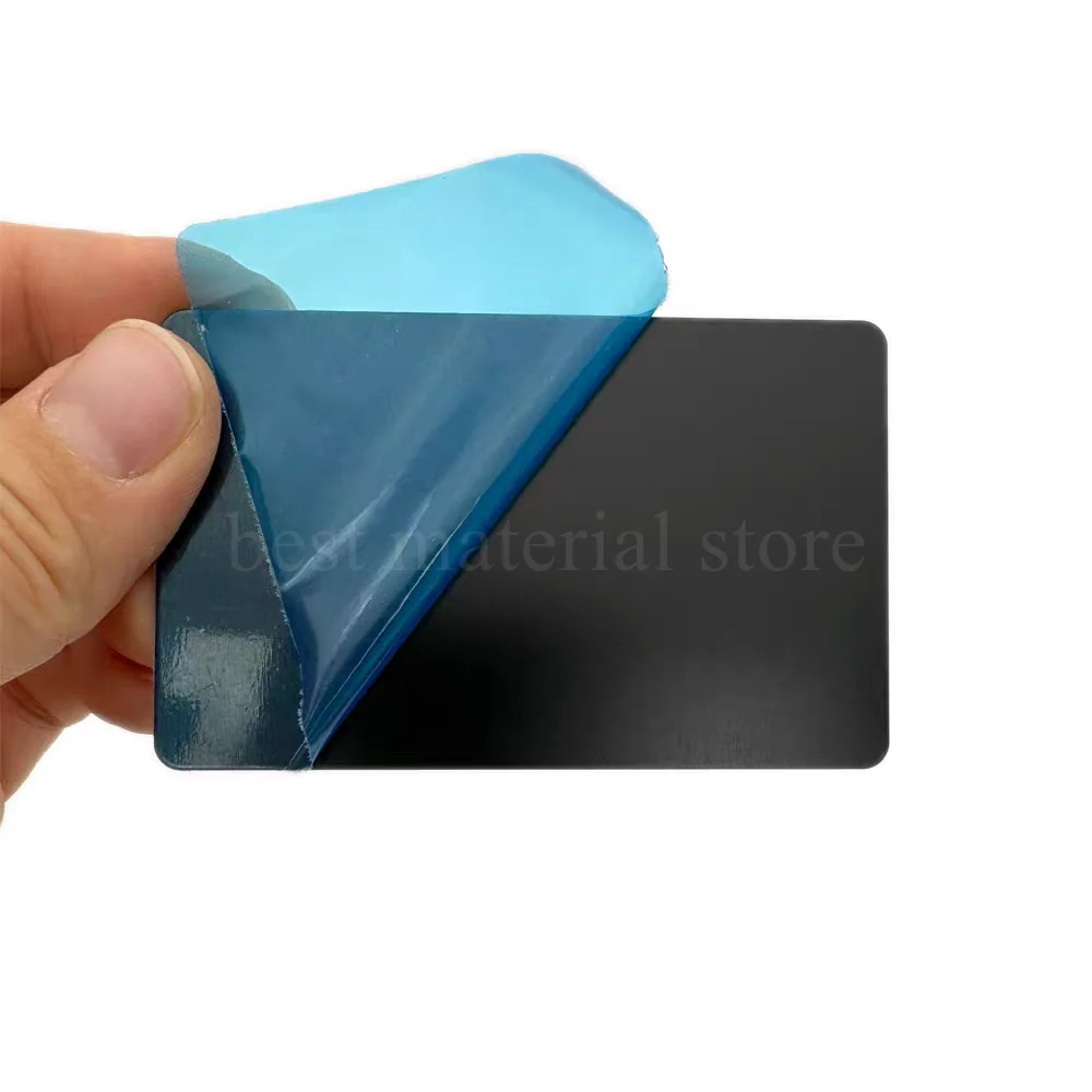 3 قطعة أسود أزرق أحمر وسادة الطباعة بأكسيد ورقة ألومنيوم فارغة لوح فولاذي مخصص مرآة فارغة النقش بالليزر بمناسبة المجلس