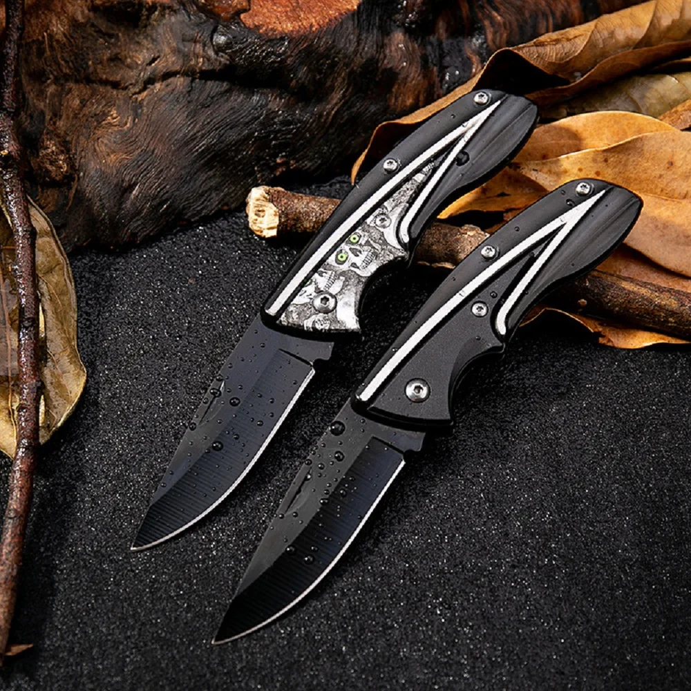 EDC outdoor camping folding knife, stainless steel fishing knife, camping sharp knife, portable fruit folding knife