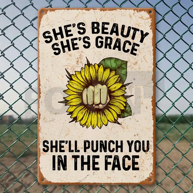 علامة معدنية كلاسيكية إنجليزية-عبارة مضحكة مضحكة وملهمة-ملصق فني عتيق لتزيين الحائط للمنزل والساحة والشرفة والمقهى والمزرعة