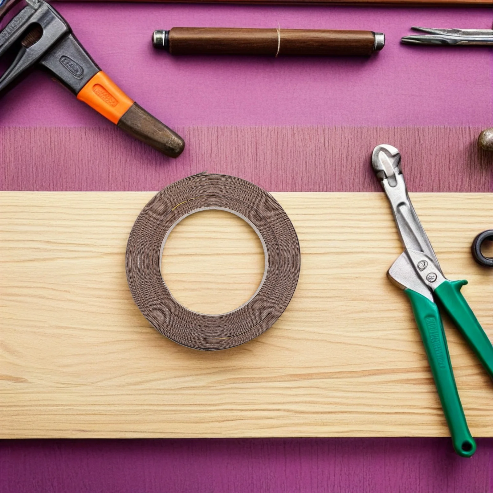 

1 Roll Wood Edge Banding Strip 15M Natural Wood Grain Finish Diy Furniture Trim For Cabinets Wardrobe Doors Edging Tape Building