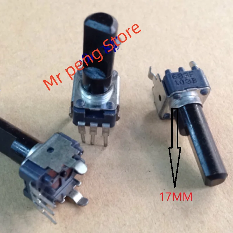 

3pcs Taiwan for Fuhua type R09 B10K with midpoint 17MM axis vertical potentiometer