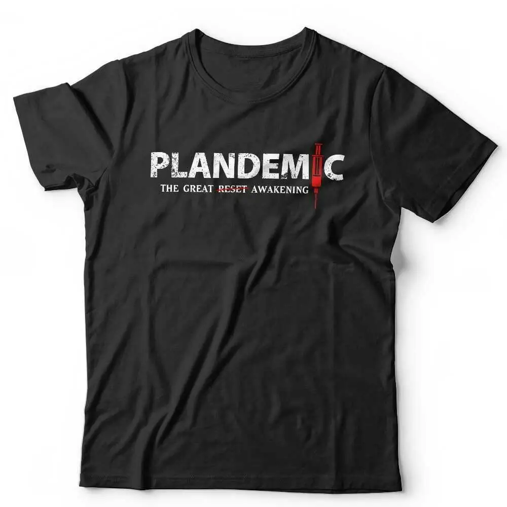 Plandemic เสื้อยืดสุดเจ๋งสำหรับทั้งชายและหญิงและเด็กสมรู้ร่วมคิดไวรัสล็อกไว้