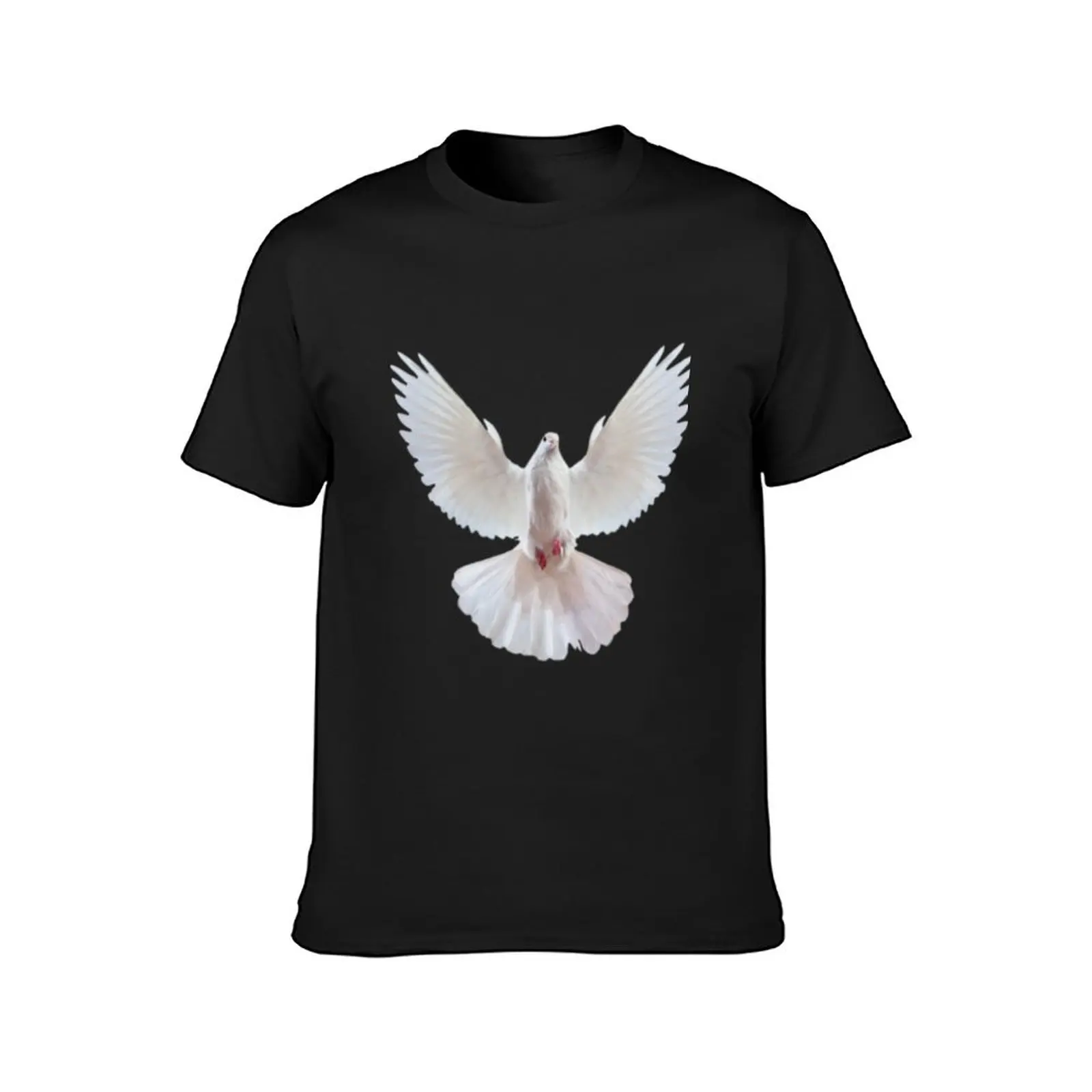 Peace symbol: Graceful dove in flight T-Shirt anime clothes heavyweights cute tops mens vintage t shirts