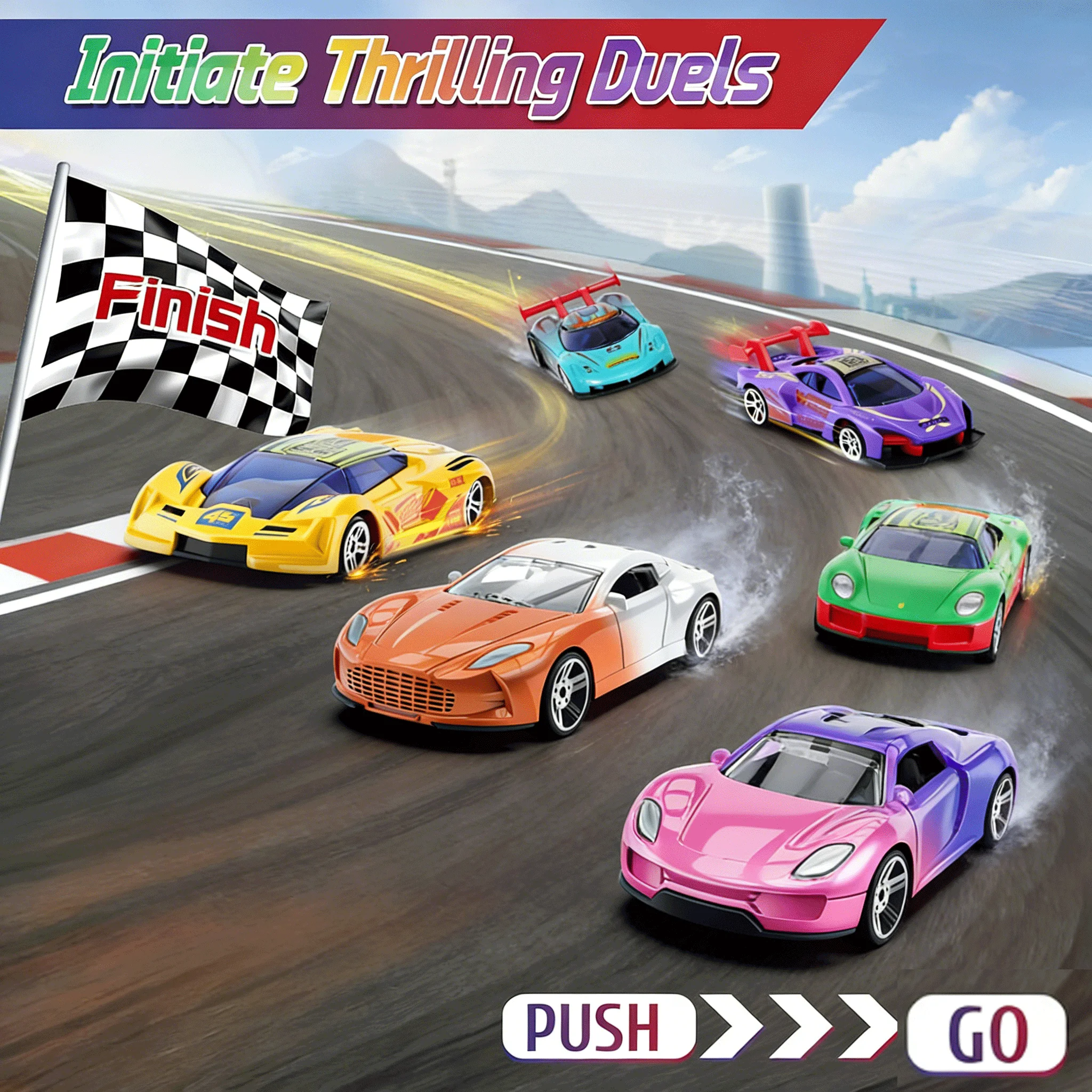 Alloy Off Road Model Mini Set Toy Racing Car 1:64 Color Changing Temperature Sensing Inertial Cars Model For Bath Pool Water Toy