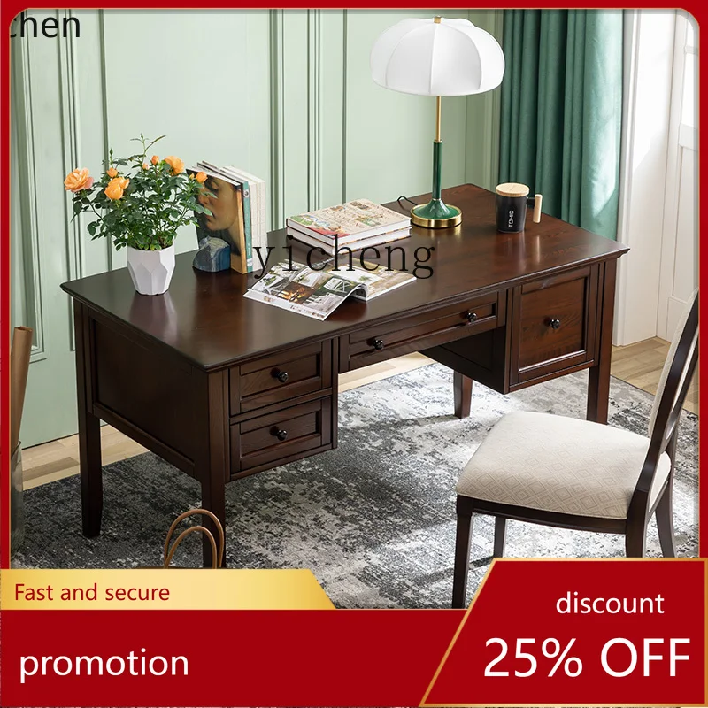 

YFY Solid Wood Computer Home Desk