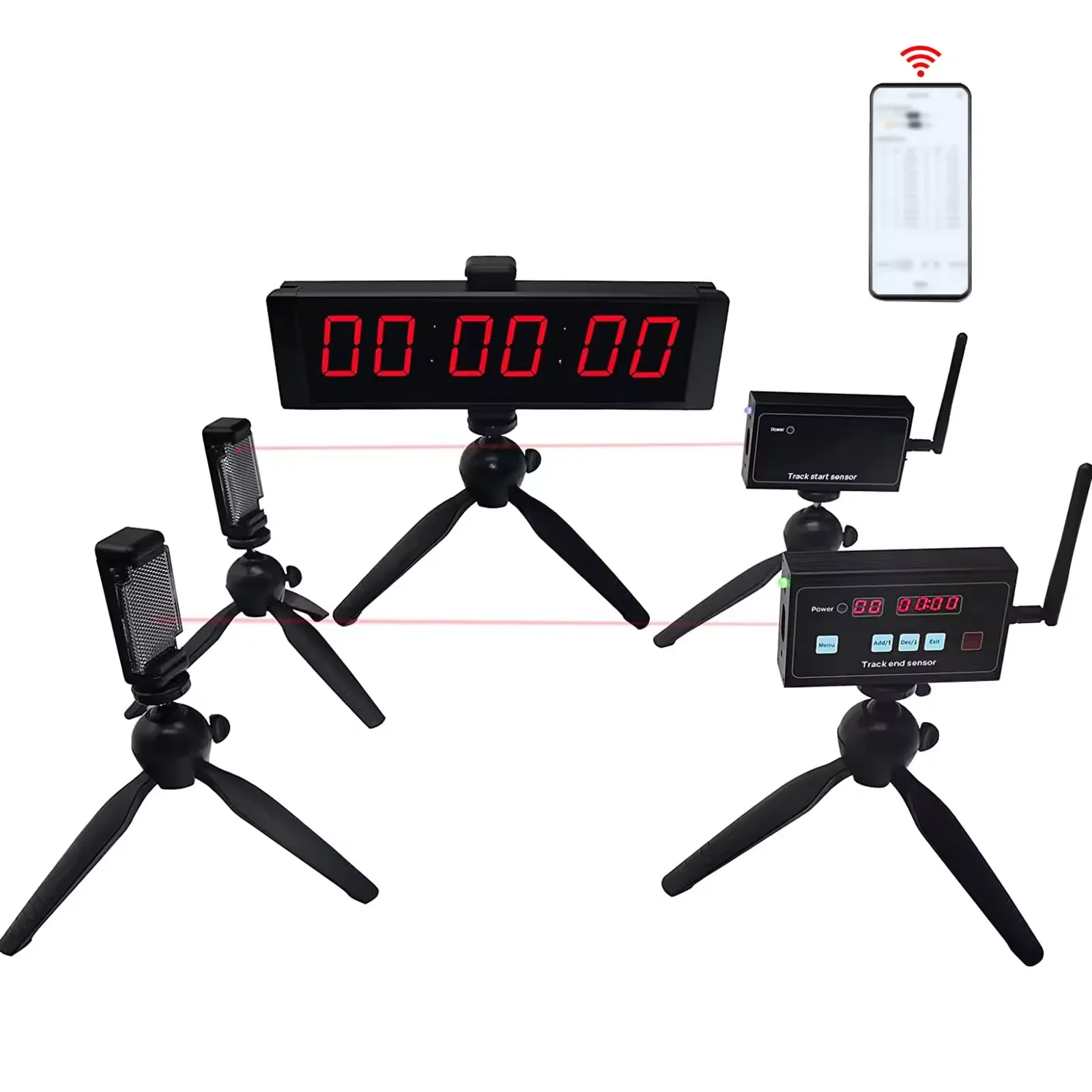 

Single Training Version Wireless Radar Roller Skating Track and Field Running Sprints Track Timing System Race Clock