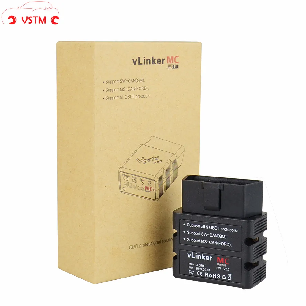 

2022 New Vgate vLinker MC+ ELM327 V2.2 Bluetooth 4.0 WIFI ELM 327 For Android/IOS OBD 2 OBD2 Car Diagnostic Auto Tool PK ELM329