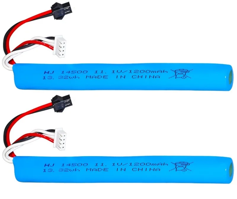 SM 14500 3S 11.1V 1200mAh akumulator litowo-jonowy/USB do elektrycznych piłek żel wodny zabawki pistolet/przyjazne dla środowiska koraliki kule kule