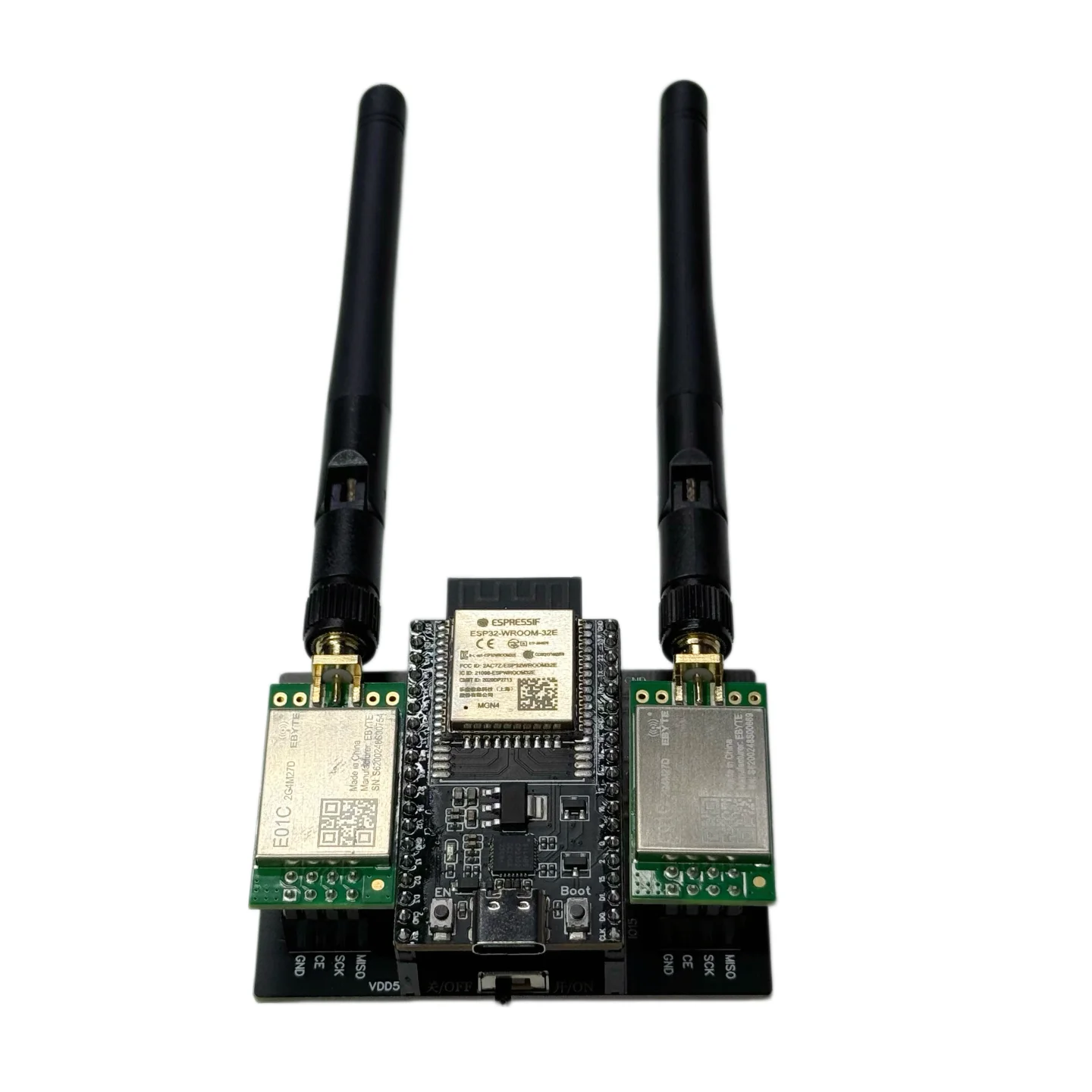 Усилитель сигнала ESP32-DevKitC NFC24L01 Bluetooth 2.4G EC01 с питанием 5V2A, модуль тестового оборудования для проектов IoT