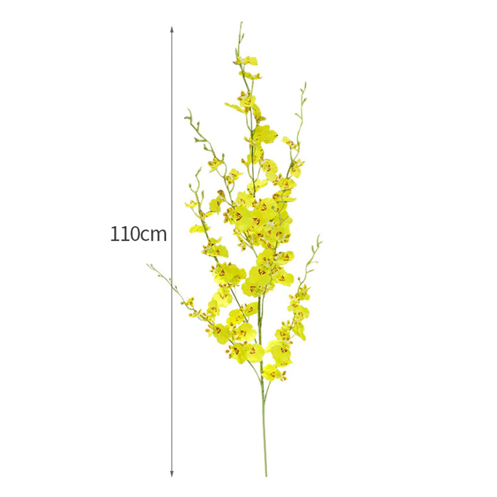 Artificial Orchids Flower Faux Silk Dancing Orchid Long Stem 7 Branches For Home Wedding Office Party Festive Indoor Outdoor