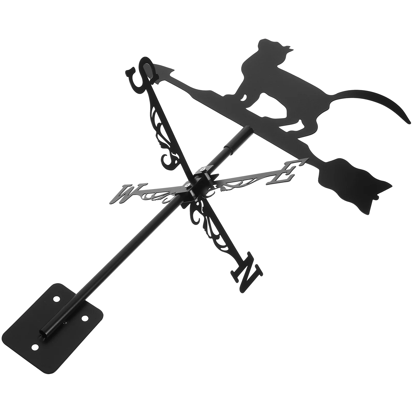 Stainless Steel Weather Vane Outdoor Yard Wind Direction Indicator Garden Weathervane Decorative Lawn Patio Wind Vane