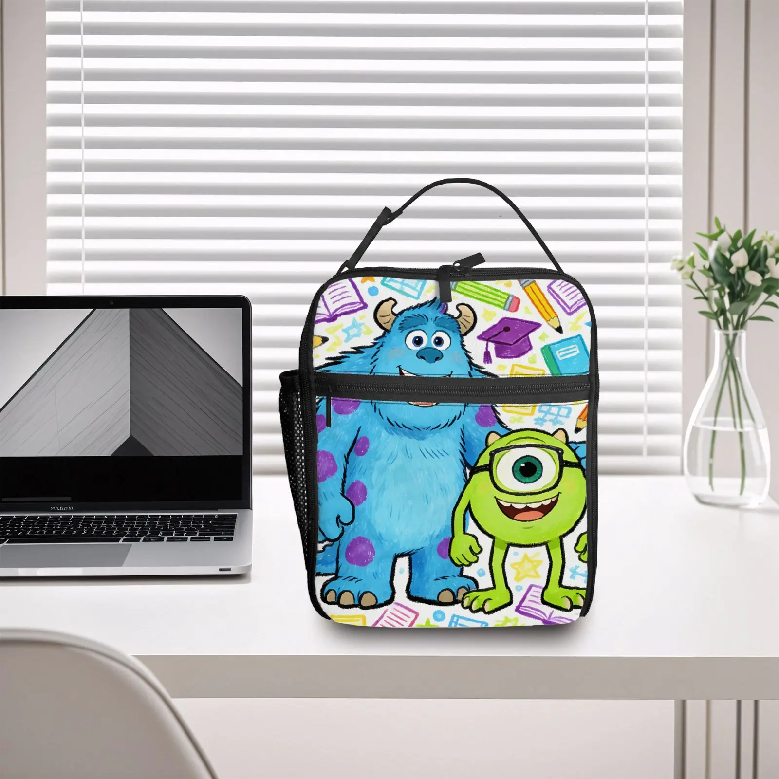

1pc Monsters, Inc. Lunch Bag Handbag High-Quality Cute Casual Party Picnic School Gift for Daily Use