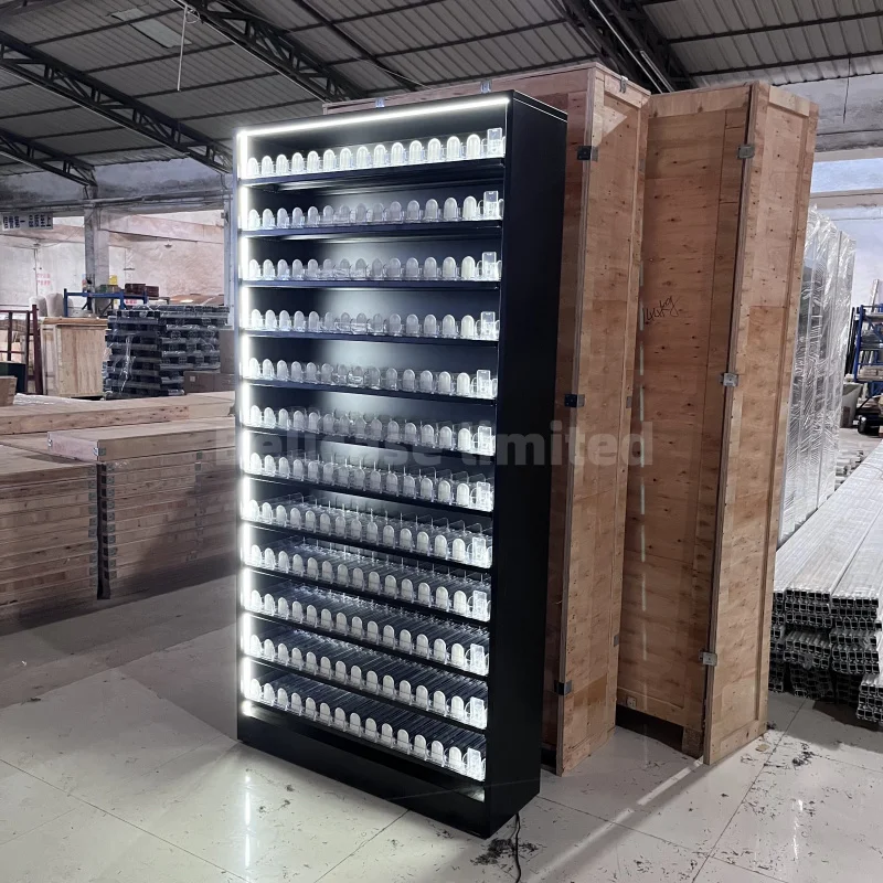 Customized-Factory Direct Smoke Shop Display Showcase Store Display Stand Design Display Shelves