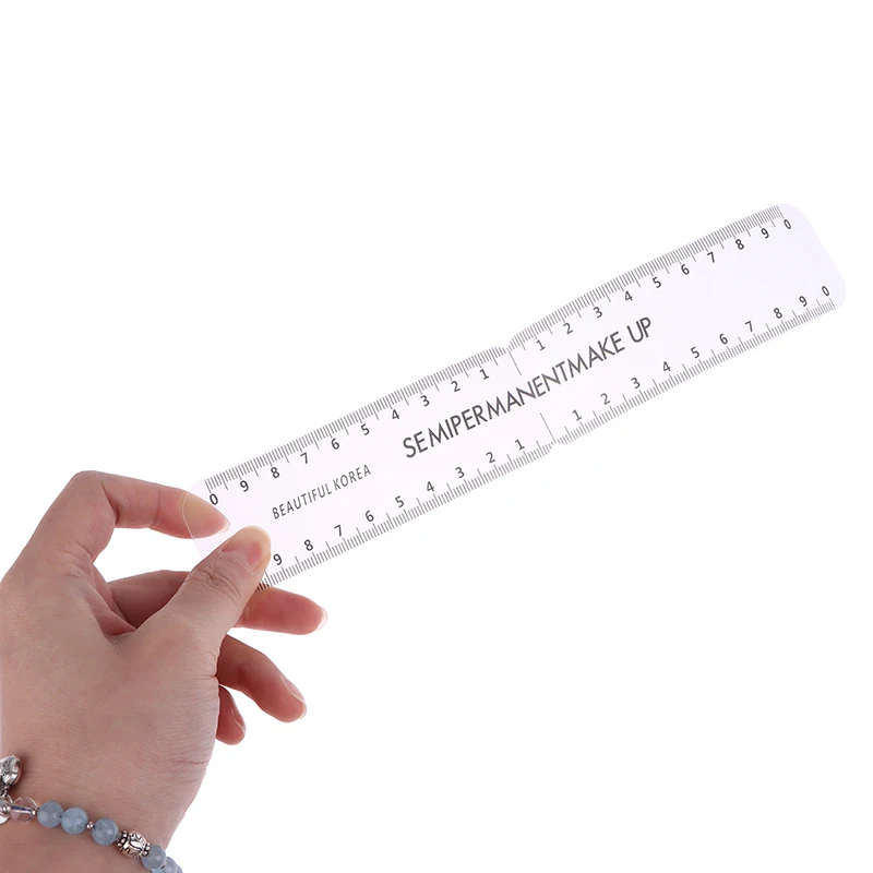 1/5Pcs Universal Reusable Semi Permanent Makeup Guide Ruler Measure Tools Eyebrow Stencil Template Grooming Brow Shaping Styling