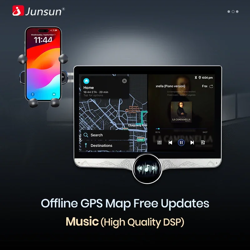 Junsun-REPRODUCTOR Multimedia con pantalla QLED de 11,5 pulgadas para coche, Radio Estéreo 2K con CarPlay inalámbrico, 8 núcleos, 4G, Android 13, para Peugeot 407, 2004-2011 5