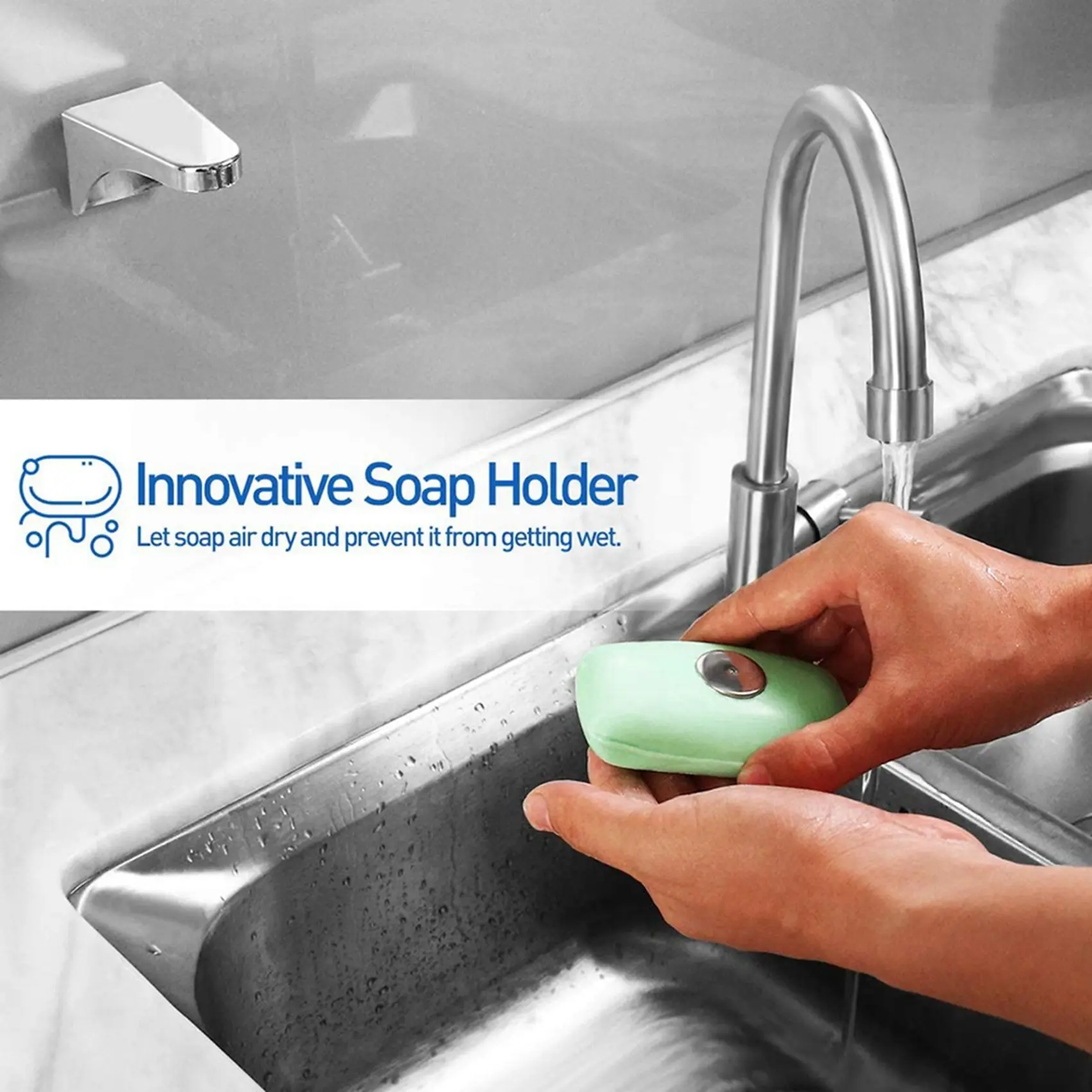 ABJY-حامل الصابون المغناطيسي، أطباق الصابون المثبتة على الحائط، طبق الصابون سهل الاستخدام، لجدار الحمام، حوض المطبخ، إلخ