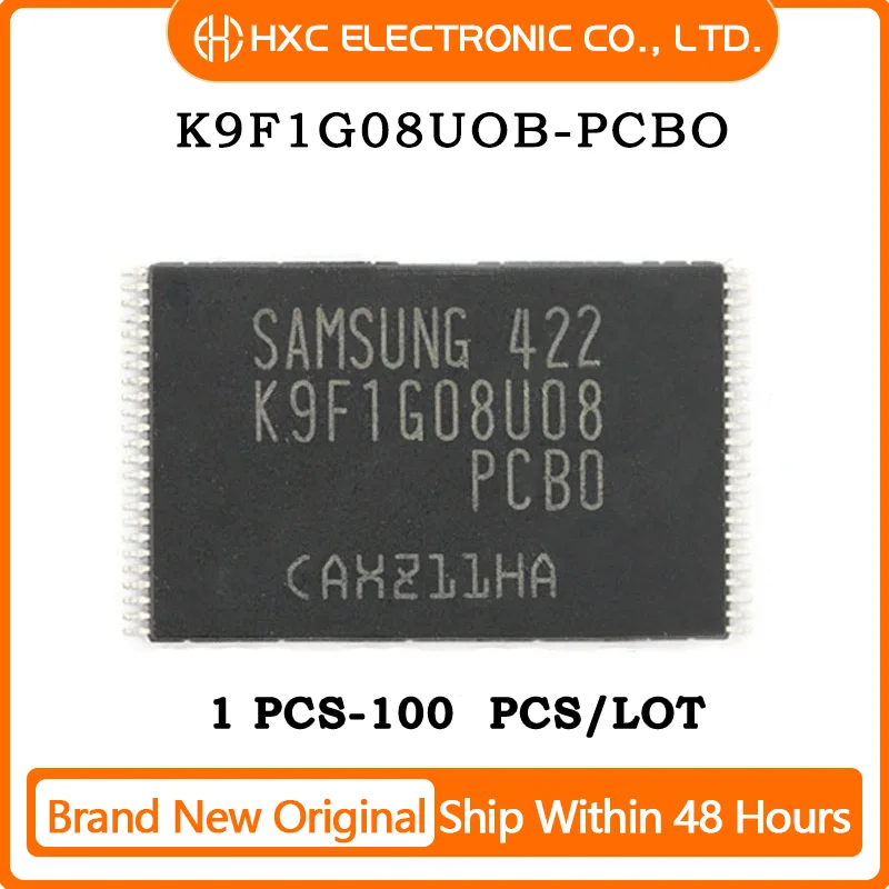 

5PCS/10PCS/50PCS/100PCS K9F1G08UOB-PCBO TSOP48 Brand New Original IC CHIP