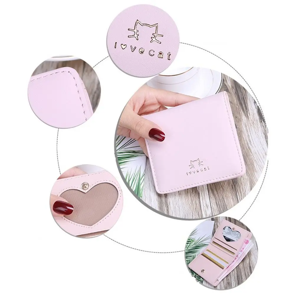 Fashion Two-fold Student Short Wallets Purse Small Wallet Money Bag