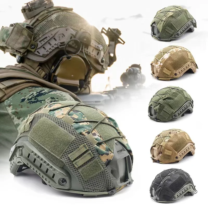 Funda de casco táctico elástica con camuflaje - imagen 4