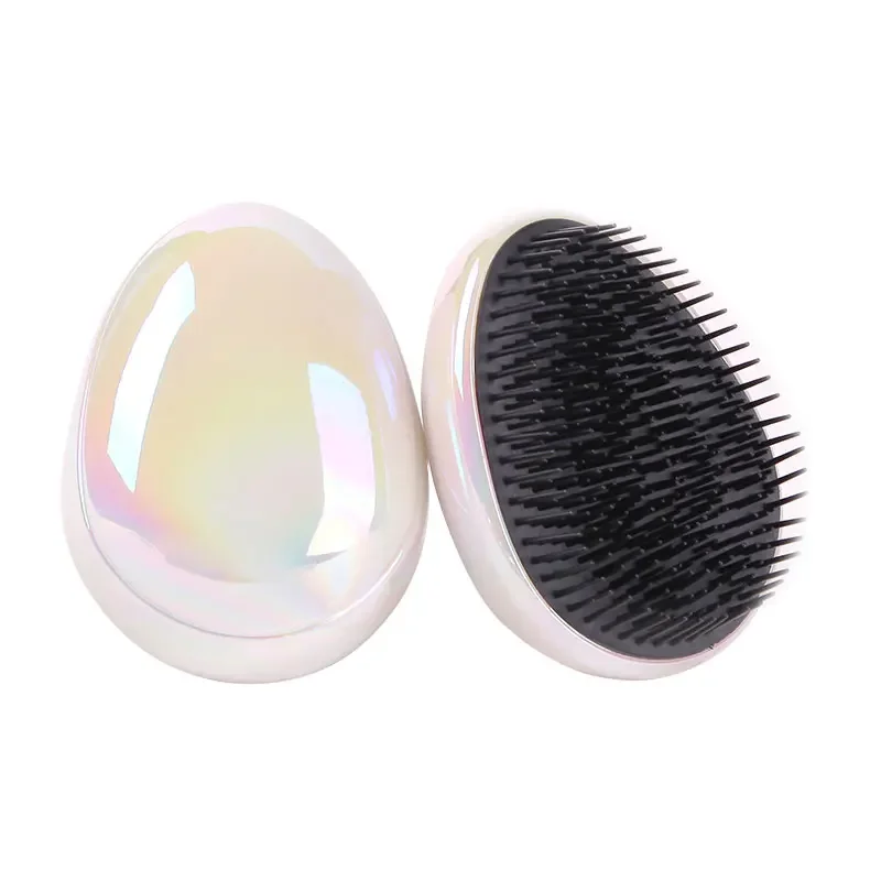 1PC Mini Verwicklung Haar Pinsel Eier Runde Form Weiche Haarbürste Entwirren Haar Pinsel Haar Styling Friseur Kamm Für reise