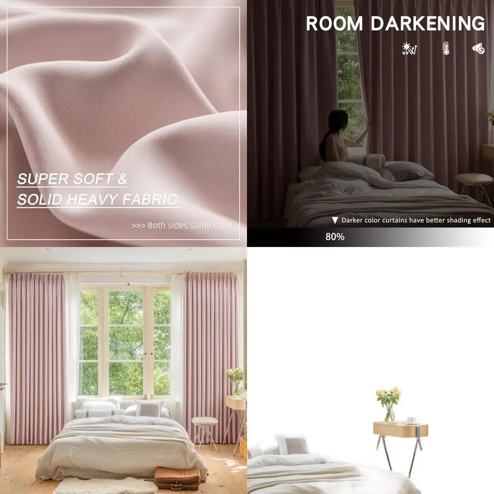 

Детские розовые изолированные плиссированные шторы с крючками, длина 52, ширина x 96 лет, для спальни и детской комнаты для девочек