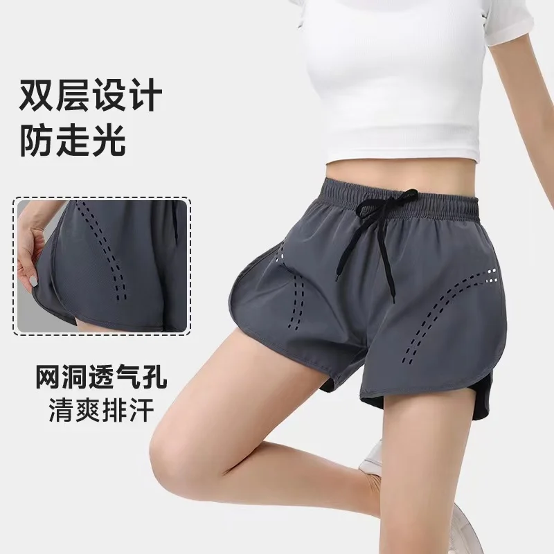 Custom Women 2 in 1 Tennis Shorts Quick Dry Workout Shorts Gym Fitness Hot Running Women Tennis Shorts with Inner Phone Pocket