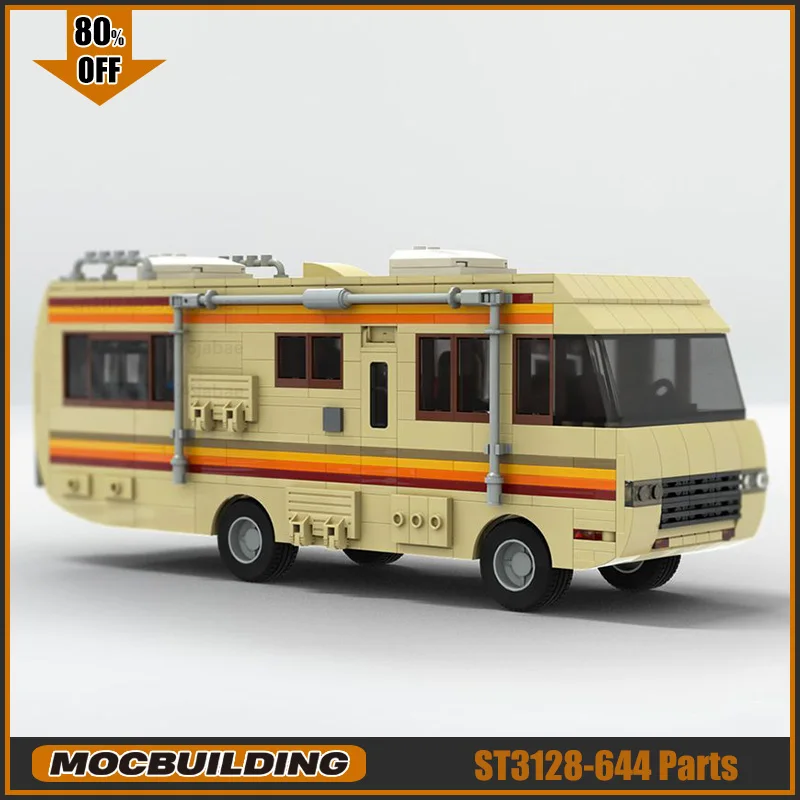 Breaking Movie City Car Moc Building Blocks Bad RV Technology Bricks Creative Touring Car Display Collection Toys Gifts