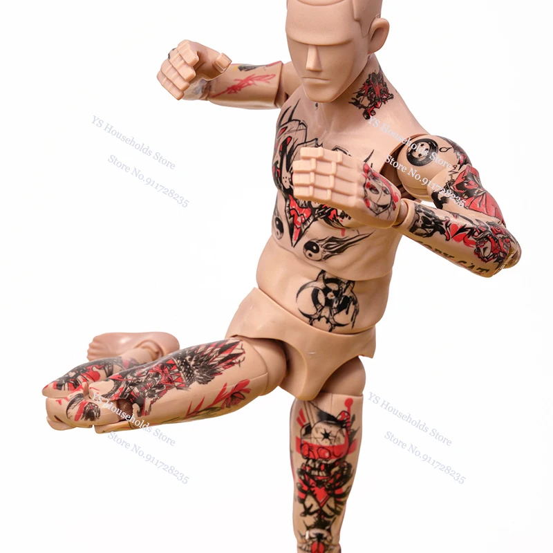 2 Styles trickyMan12 1/6 Trendy Action Figure Traveler Full Set Tattoo Body Model Toys Accessory 6inch Male Soldier Model Toys