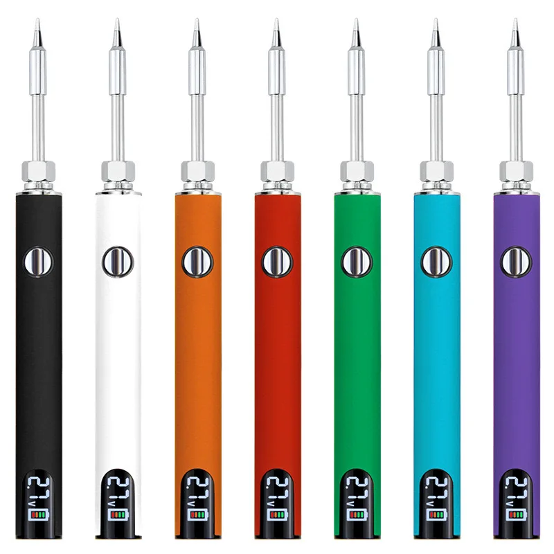 Portable Electric Soldering Iron 510 Thread 400mAh Battery Cart Pen Welding Kit Adjustable Voltage Smart Power With USB Charger