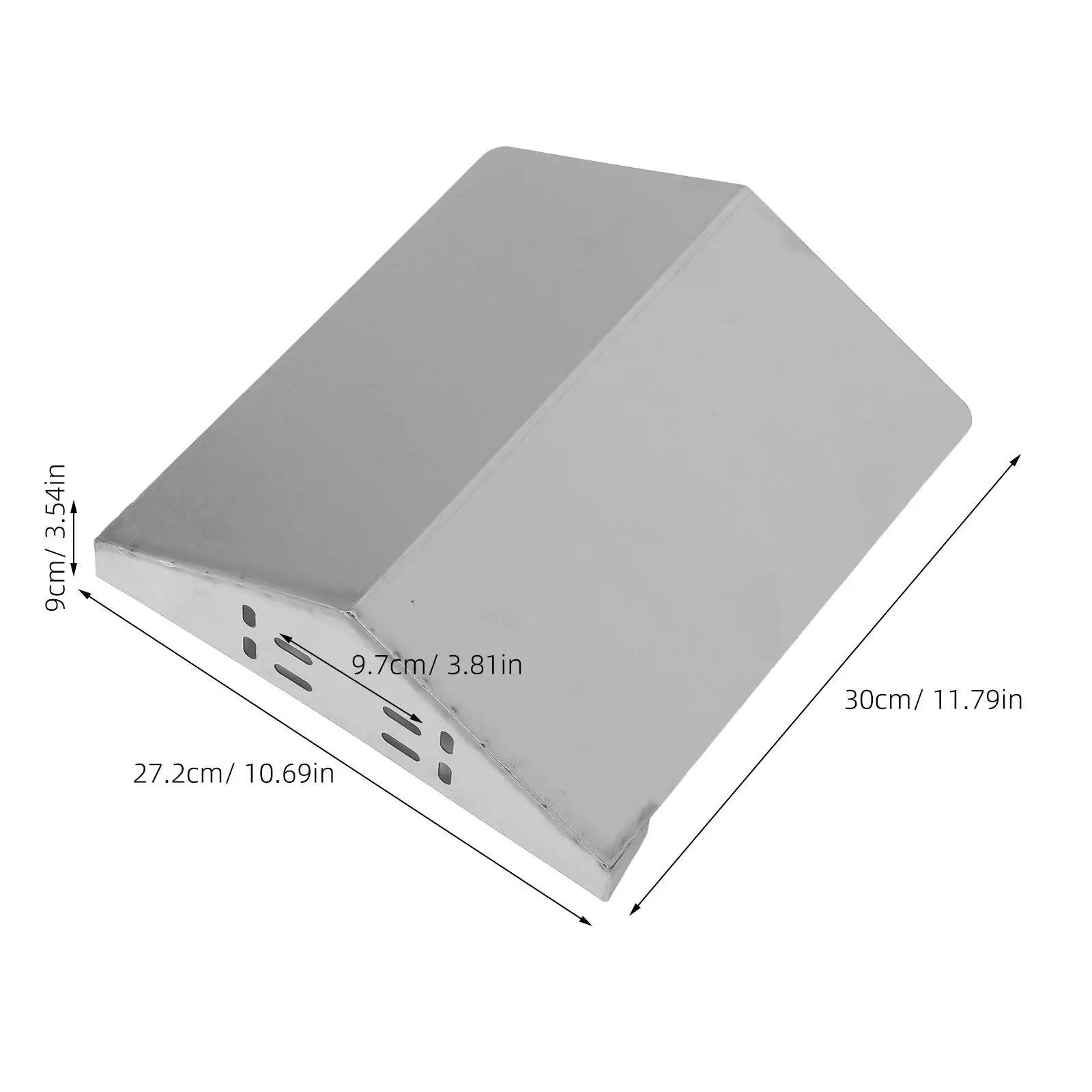 Outdoor Camera Rain Cover Stainless Steel Protective Shield 11.8x10.6 Inch Weatherproof Housing for Security Camera Garden Porch