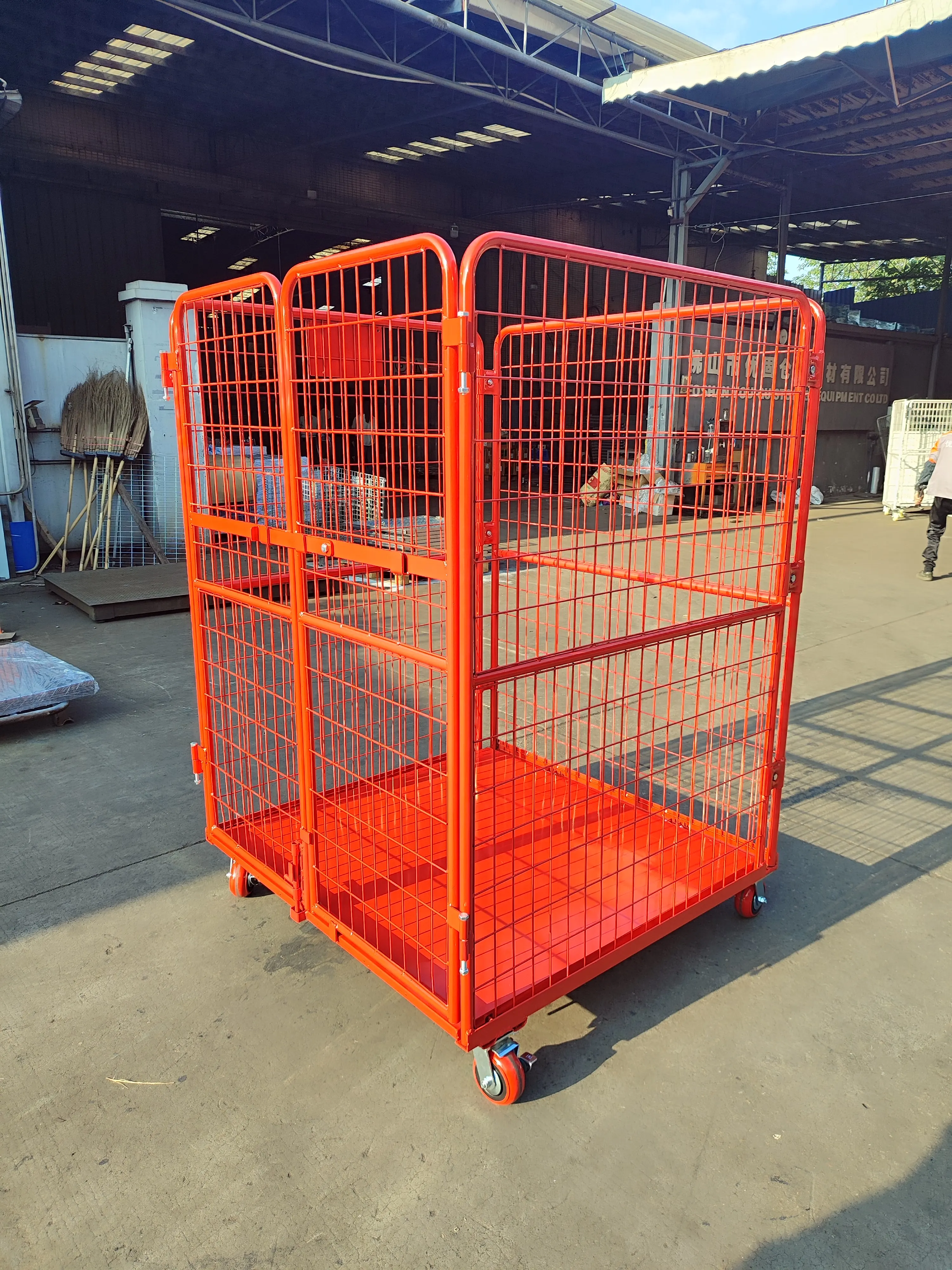 Foldable Picking Trolley Roll Container Warehouse Storage Containers Storage Cages Containers Hand Carts Trolleys