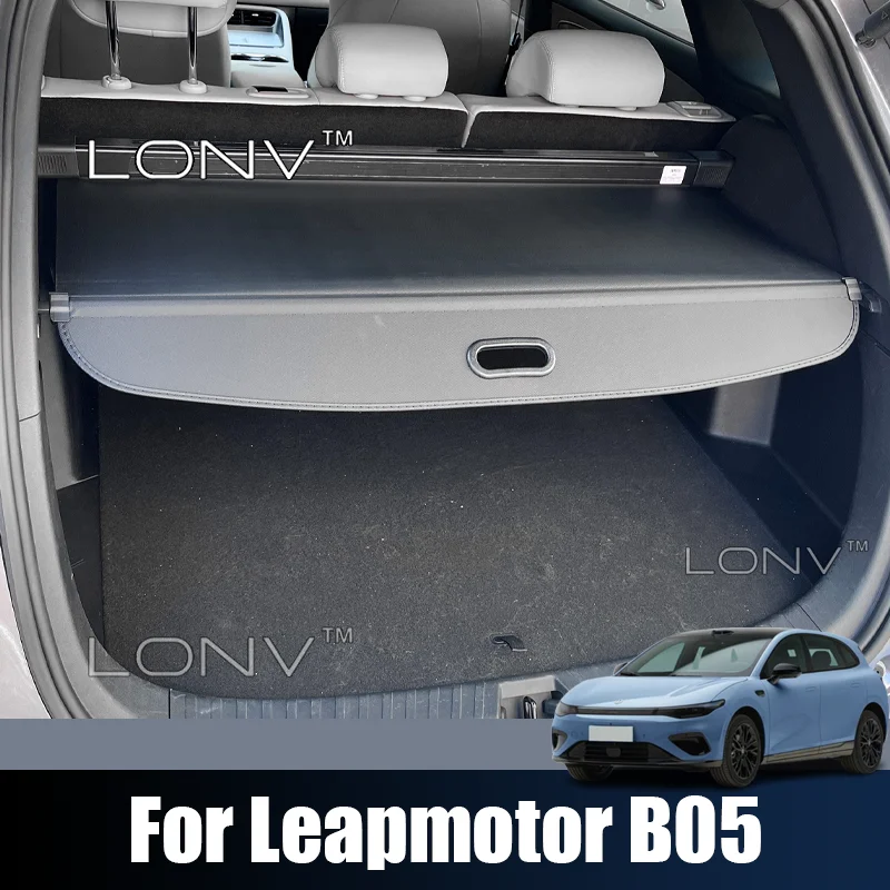Retractable Rear For Leapmotor B05 2026 2027 Trunk Security Cargo Cover Luggage Security Shade Shield Cover Car Accessories