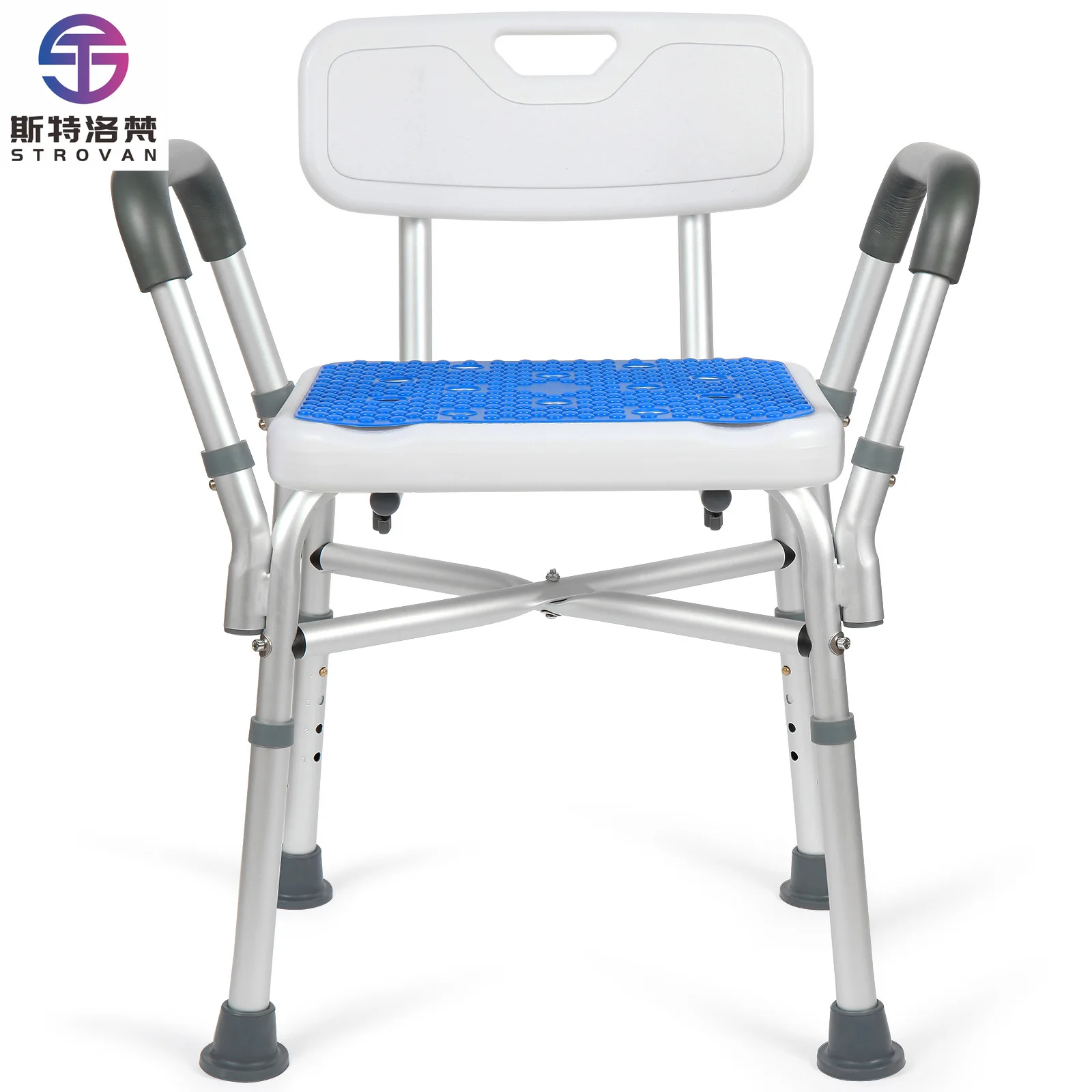 Shower Stool Chair Wall-Mounted Fold-Up Disabled Accessible Plastic Shower Seat Bathroom Other Home Furniture