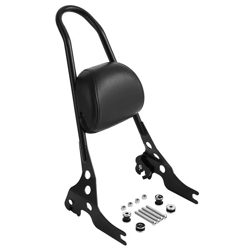 

Motorcycle Black Detachables Sissy Bar Upright W/ pad For Harley Sportster XL883 1200 Iron 1200 883 Super Low 2004-2023 2019 18