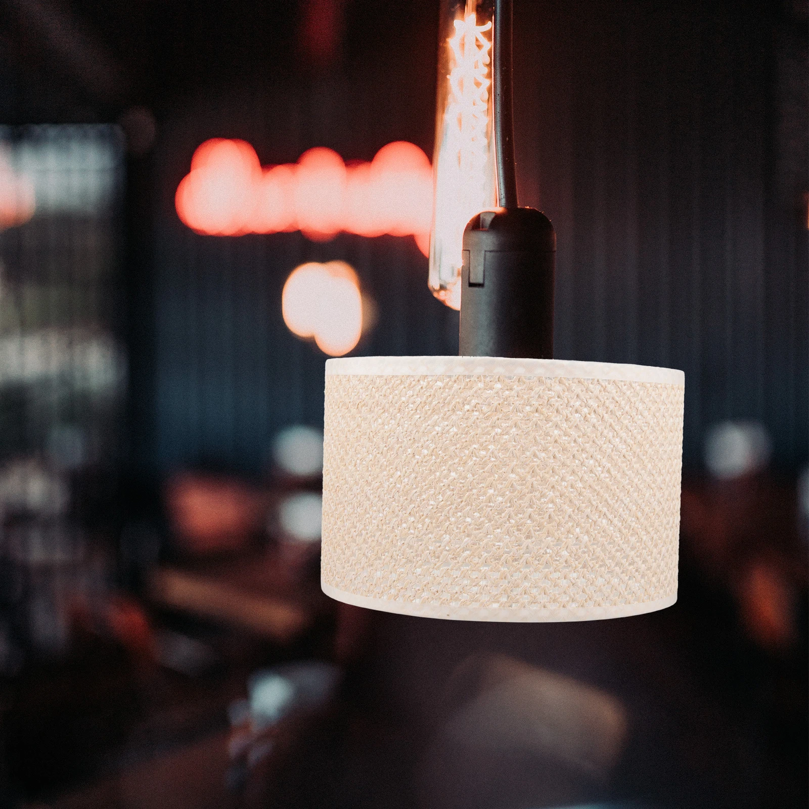 

1PC E27 Woven Lampshade Modern Style Table Lamp Cover Elegant Desk Lamp Shade Stylish Home Bedroom Lighting Decoration