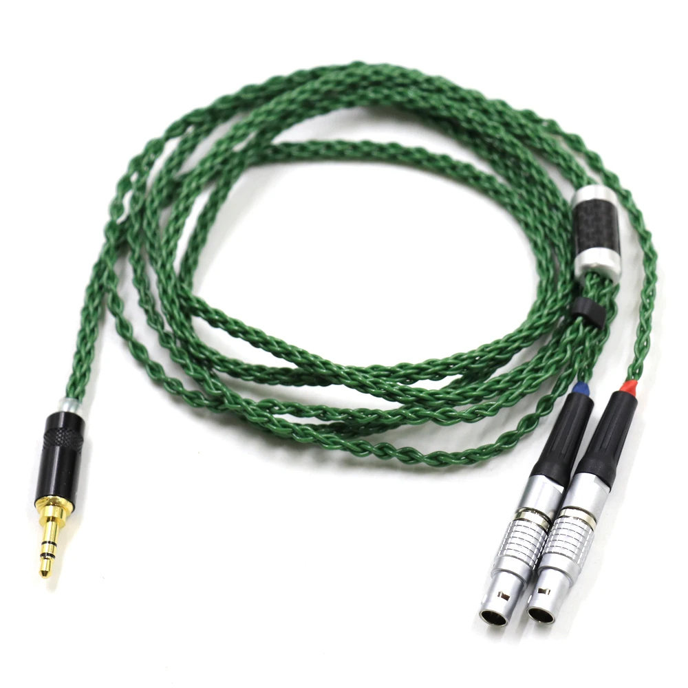 

DIY OCC Copper Silver Plated HIFI For Focal Utopia ELEAR 4Pin XLR 2.5/4.4MM Balance Headphone Replacement Upgrade Cable