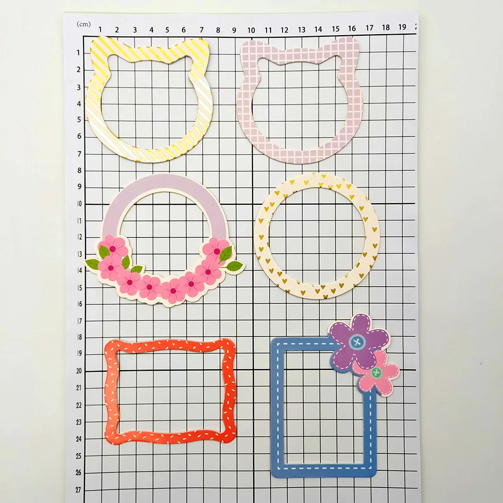 Creative Path 9-teiliges Happy Crafter Scrapbooking-Journaling-Set mit Dekorationspapier, Stanzformen und Verzierungen für DIY-Bastelarbeiten – Detail 27