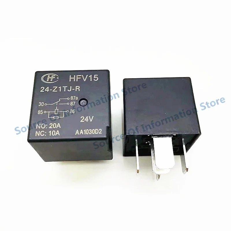 5PCS HFV15-12/24-Z1TJ-R a set of conversion 5 pins 40A/20AQC lead pin Hongfa Automotive Relay