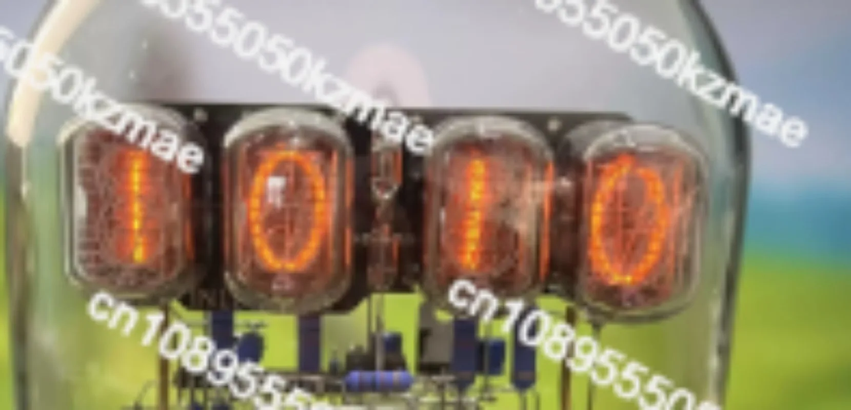 IN-12 IN12  Tube Clock DIY Kit Vintage Glow Display with Manual Backing Board