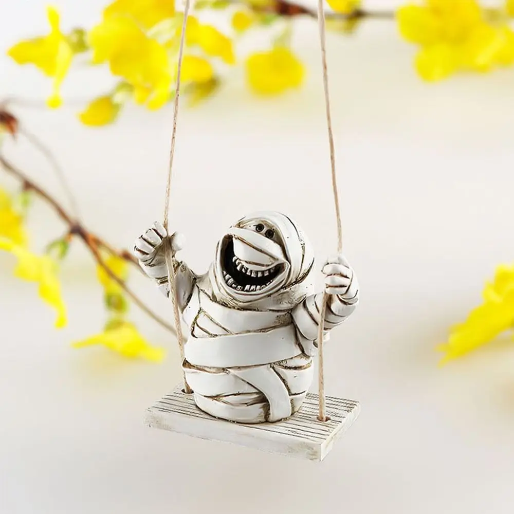 Courtyard Tree Fence Pendant Halloween Mummy Pendant Garden Decoration Resin Resin Festival Mummy Ornaments Mummy Ornaments