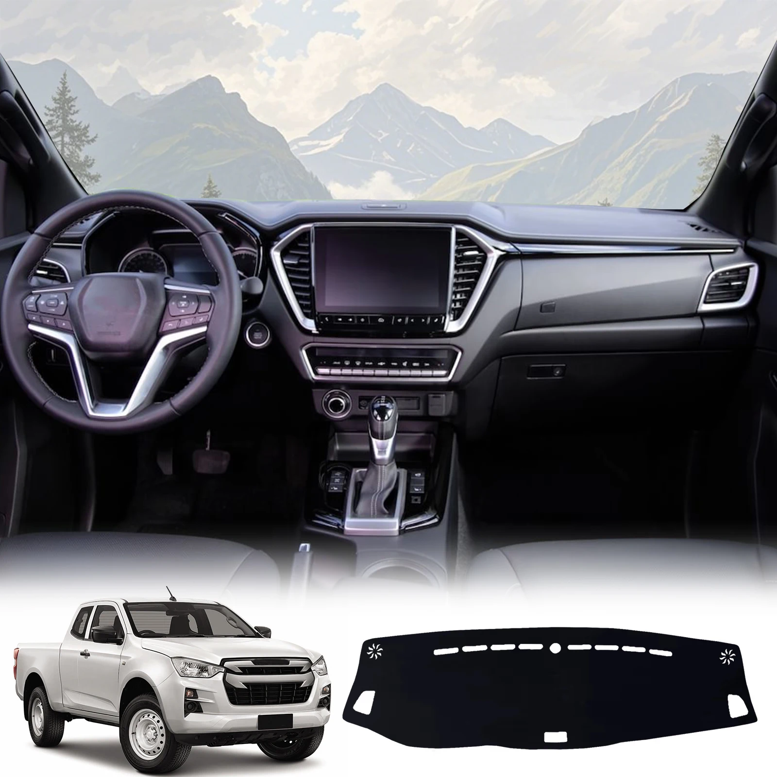 

Накладка на приборную панель для Isuzu D-Max DMax D Max 2021 2022 2023, коврик для приборной панели, противоскользящий солнцезащитный козырек, защитный ковер, аксессуары