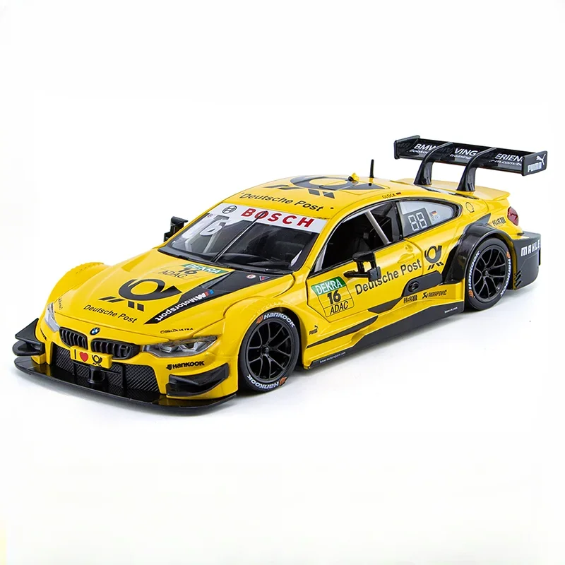 1:24 M4 DTM Racing Car Model Miniature Toy Boy Diecast Metal Vehicle Collection Alloy Gift One Piece Hot Wheels Fast and Furious