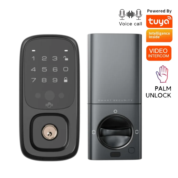 

TUYA WiFi Plam Vein Recognition Electronic Smart Deadbolt Lock with Alex