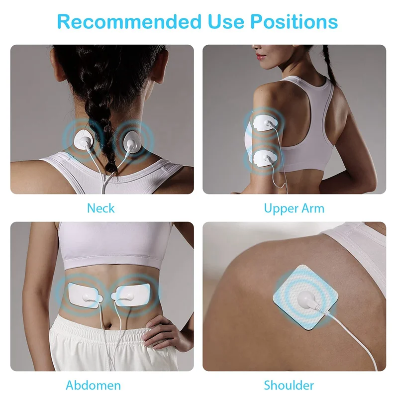 

-AT52 40PCS Electrode Pads 3X4CM For Electric Tens Acupuncture Digital Therapy Machine For Slimming Electric Body Massager