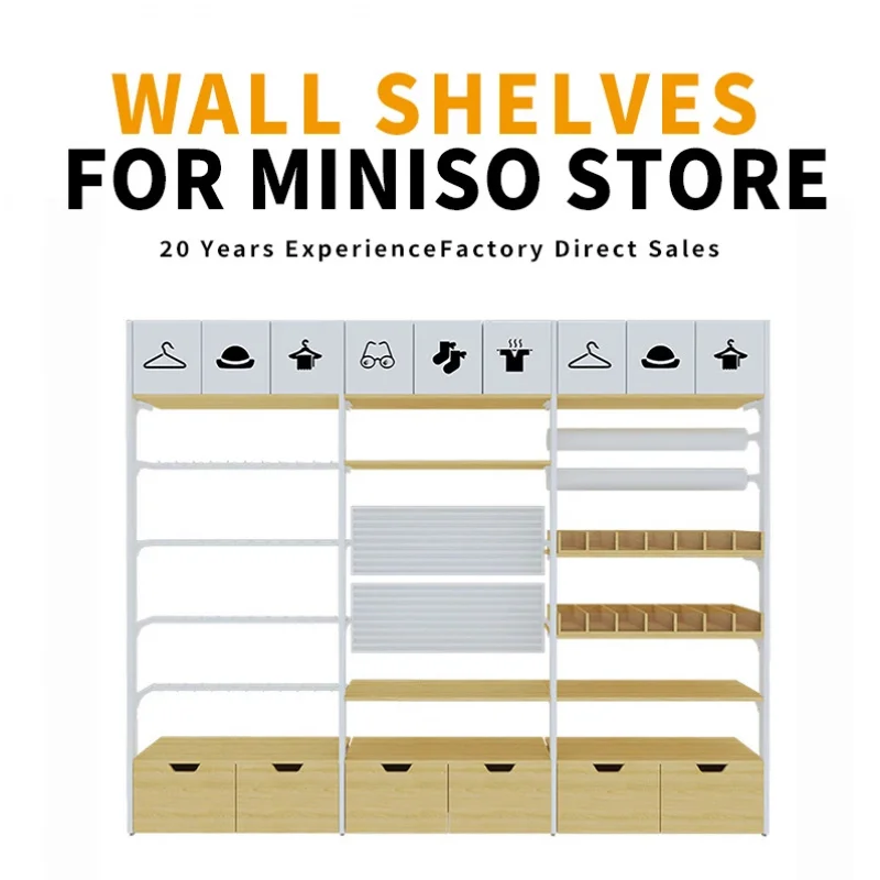 custom.Customized Wooden Shelves Supermarkets Single-sided Display Wine Racks Retail Stores Store Racks