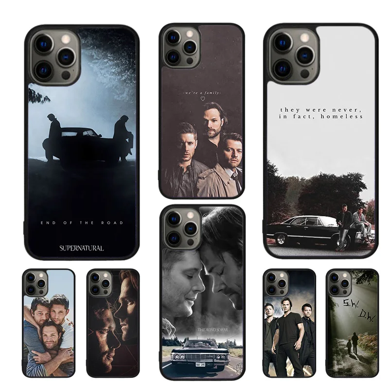 Sobrenatural spn dean e sam caso de telefone para iphone 17 ar 16 15 14 11 12 13 pro max plus coque capa escudo